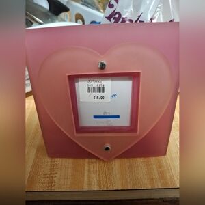 Pink Heart Frame Photo Holder